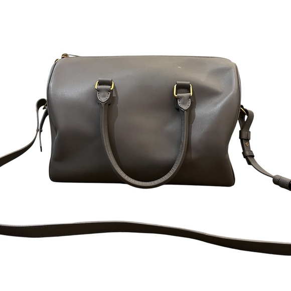 Saint Laurent Classic Duffle 6 Smooth Leather Zip Top Doctor Crossbody Tote Bag - Picture 3 of 16